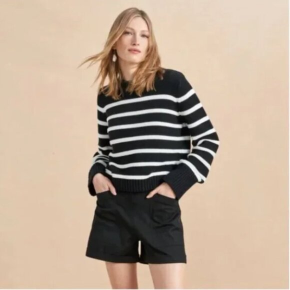 La Ligne Jill Striped Cotton Sweater Sz XS - Picture 1 of 7